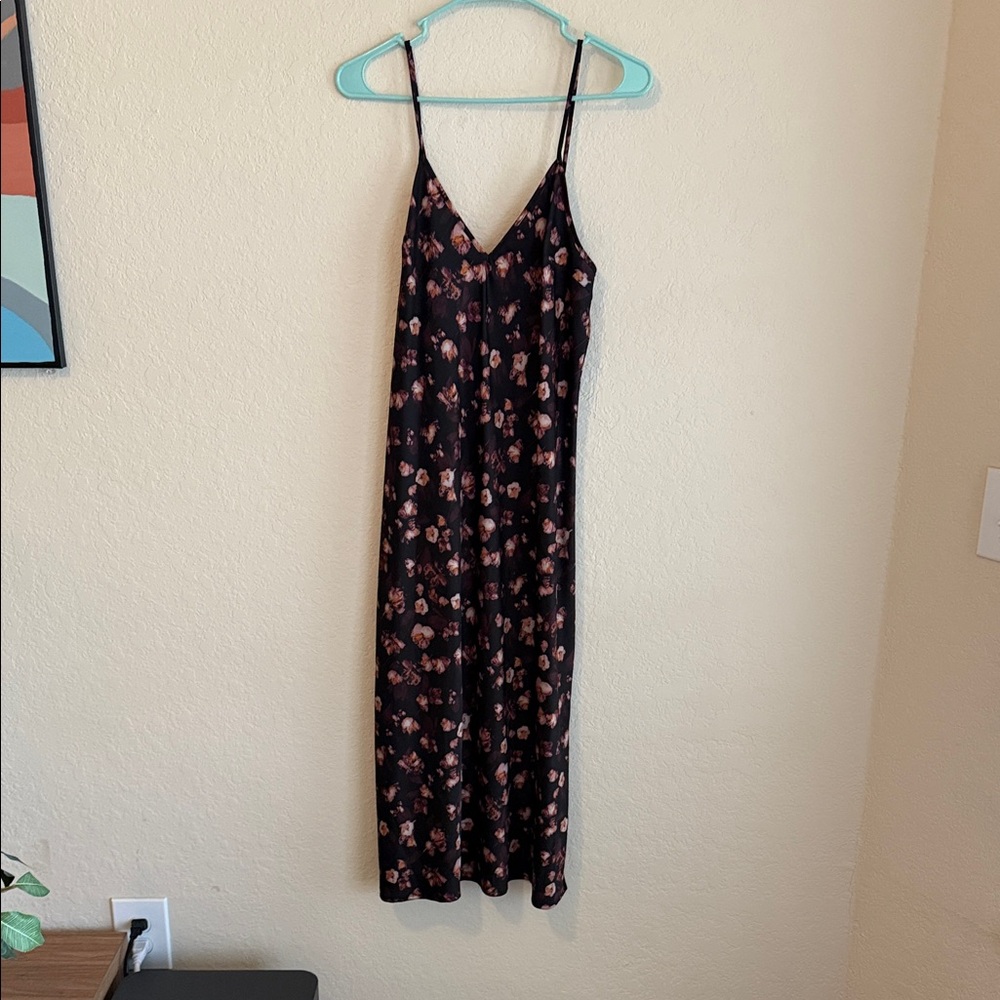 A New Day Black Floral Mini Dress